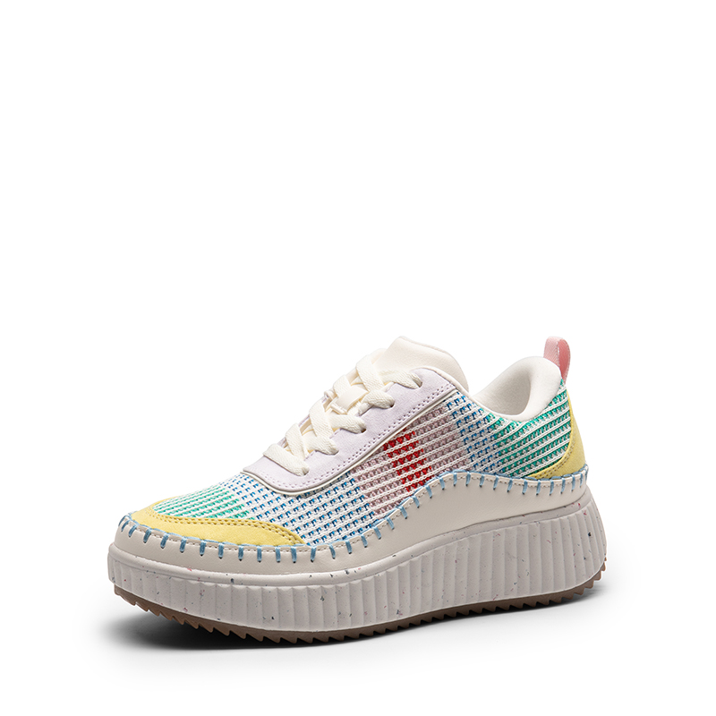 DREAM PAIRS Arch Tweed Effect Platform Fashion Sneakers