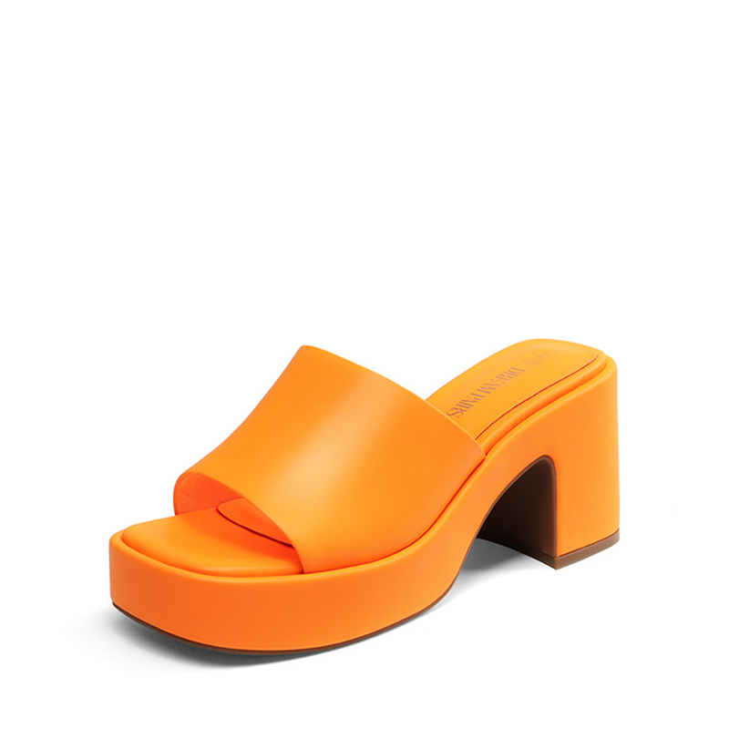 DREAM PAIRS Slip On Chunky Platform Slide Sandals — view 1