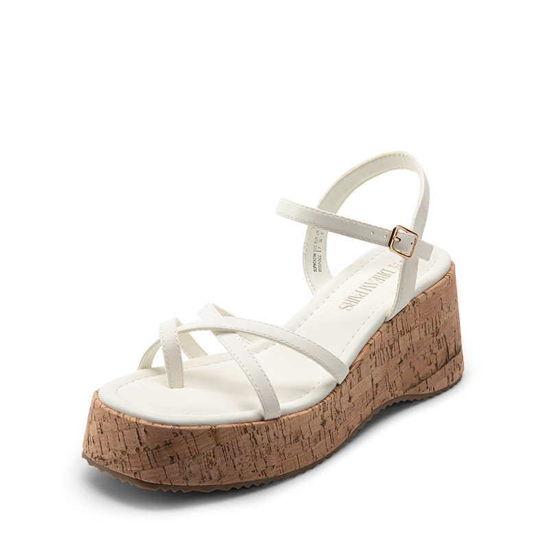 DREAM PAIRS Platform Cork Wedge Sandals — view 1