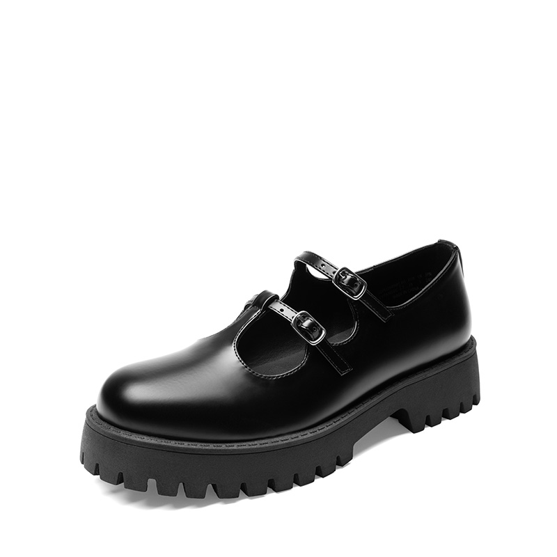DREAM PAIRS Double strap Mary Jane Chunky Pumps — view 1