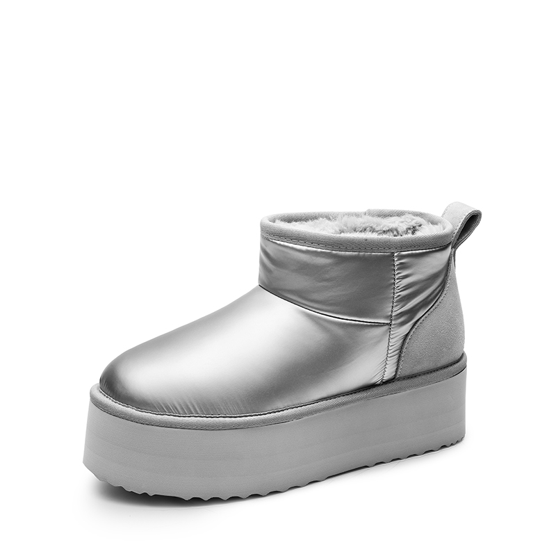 DREAM PAIRS  FuzzyClassic Platform Mini Boot  Suede Platform Ankle Snow Boots — view 1