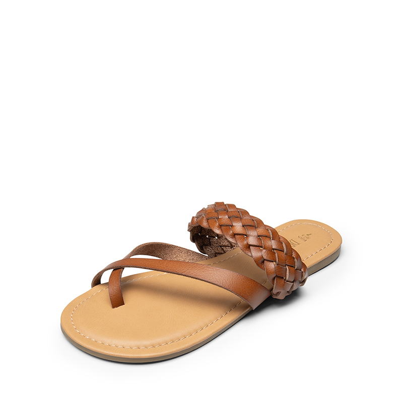 DREAM PAIRS Durable Braided Slide Flat Sandals — view 2