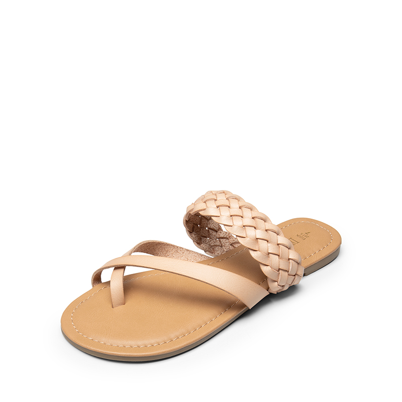 DREAM PAIRS Durable Braided Slide Flat Sandals — view 3