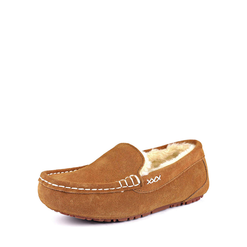 DREAM PAIRS Faux Fur Moccasin Slippers