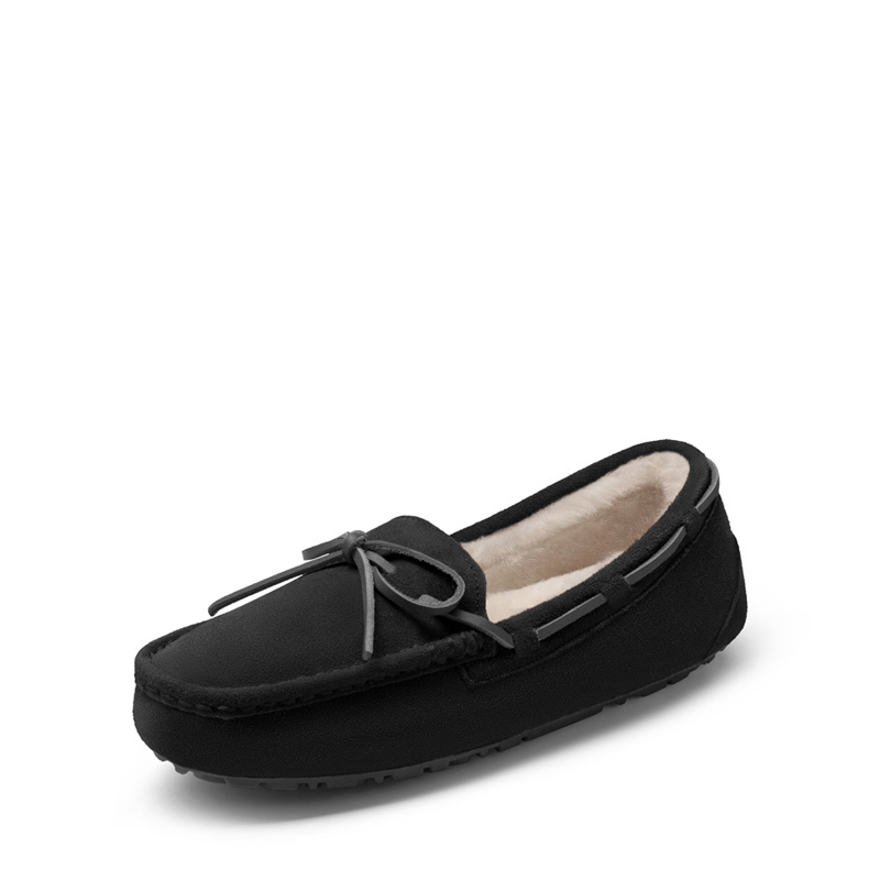 DREAM PAIRS Moccasin Slippers with Faux Fur — view 1