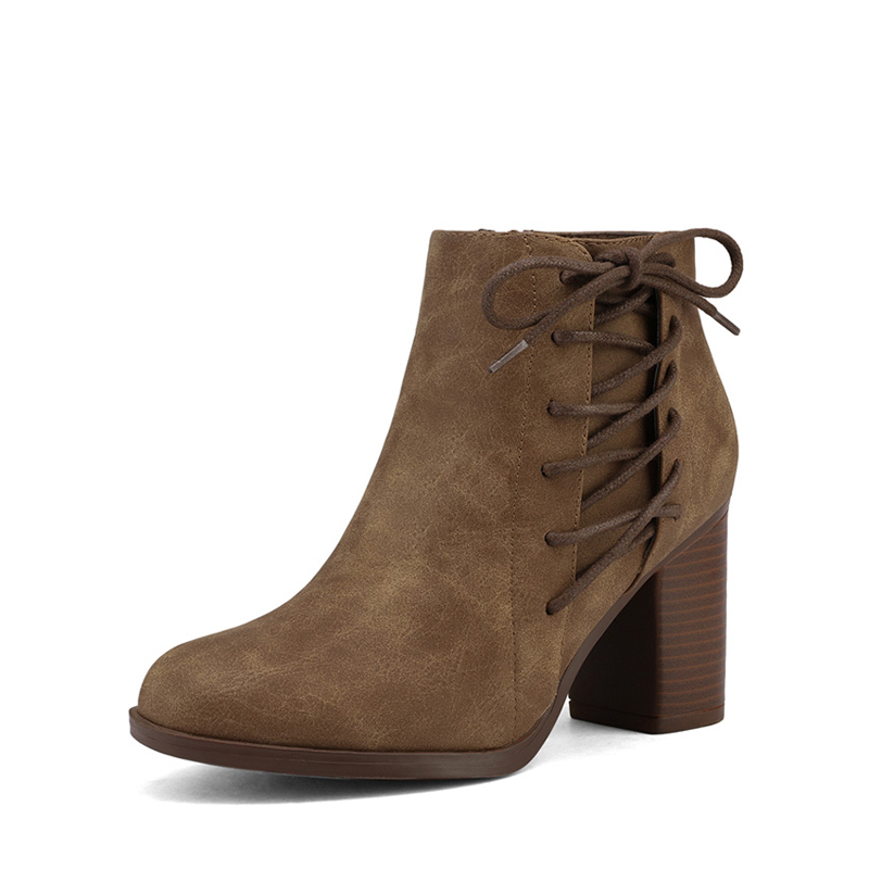DREAM PAIRS Chicago Chunky Heel Ankle Booties — view 1