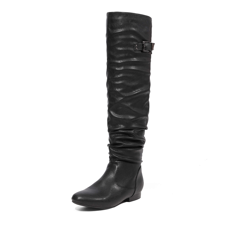 DREAM PAIRS Winter Over The Knee Suede Boots — view 1