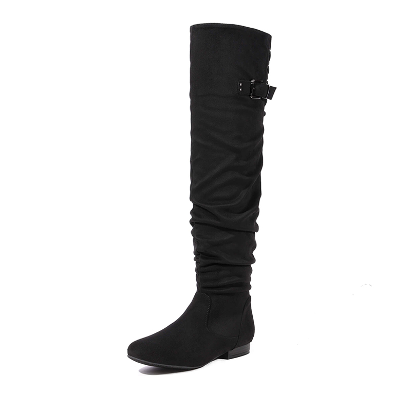DREAM PAIRS Winter Over The Knee Suede Boots