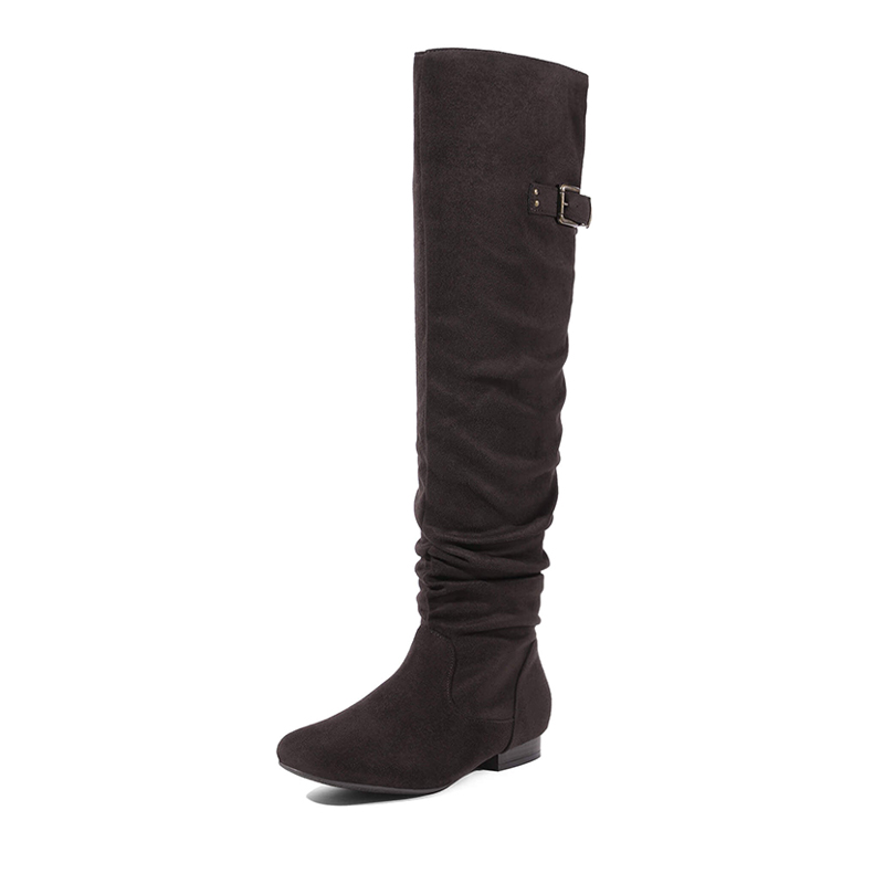 DREAM PAIRS Winter Over The Knee Suede Boots