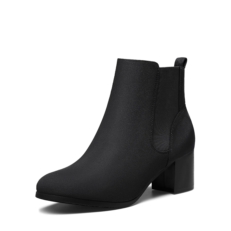DREAM PAIRS Chelsea Chunky Block Heel Booties — view 1