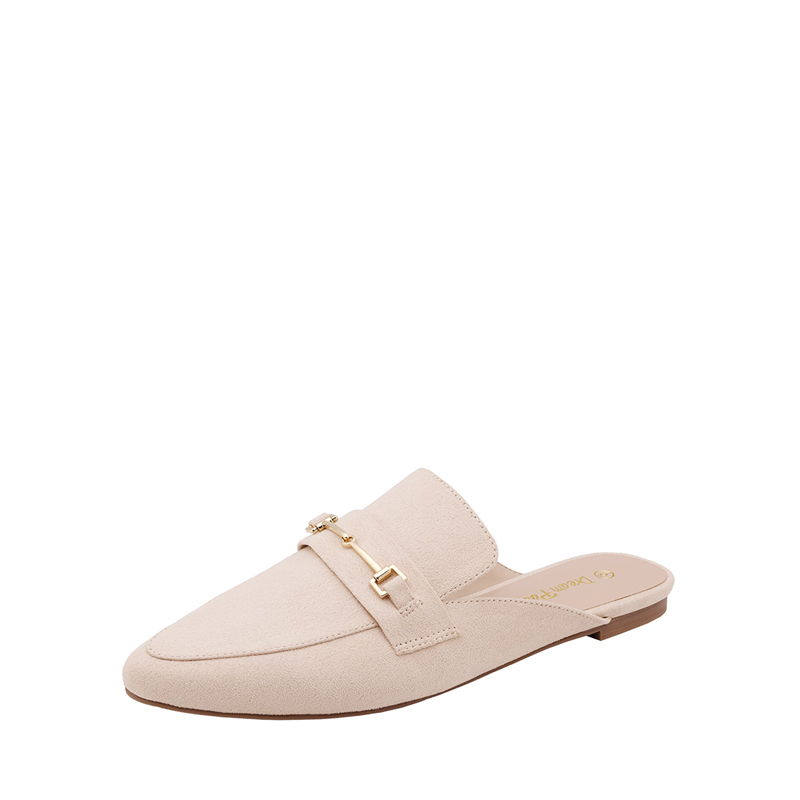 DREAM PAIRS Buckle Pointed Toe Flat Mules — view 1
