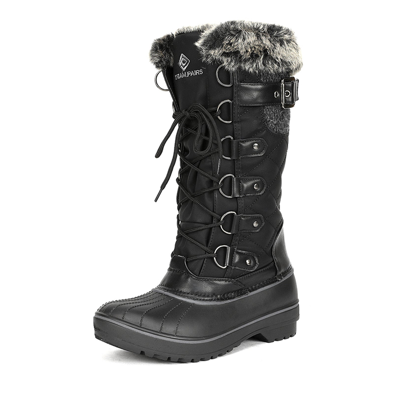 DREAM PAIRS Faux Fur Lined Winter Boots — view 1