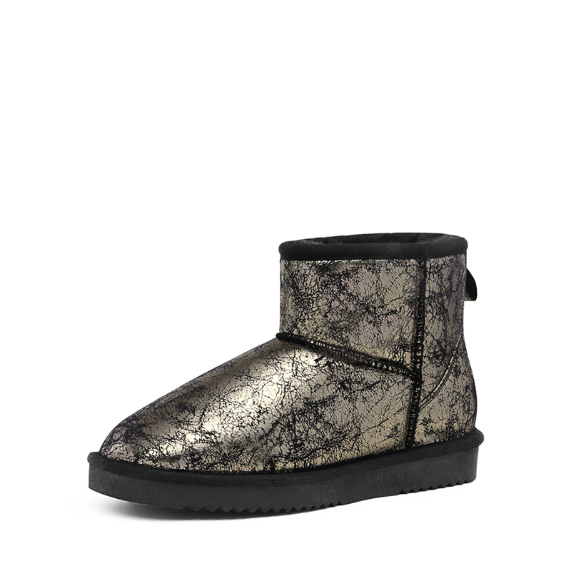 DREAM PAIRS Women s Patterned Winter Ankle Snow Boots — view 1