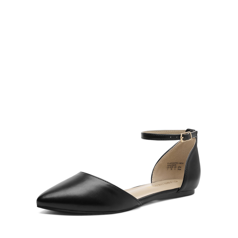 DREAM PAIRS Ankle Strap Ballerina Flats