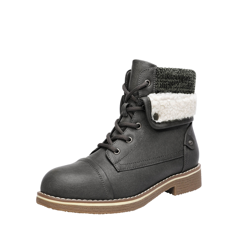 DREAM PAIRS Low Heel Lace Up Ankle Boots — view 1