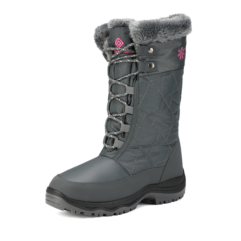 DREAM PAIRS Fur Mid Calf Snow Boots
