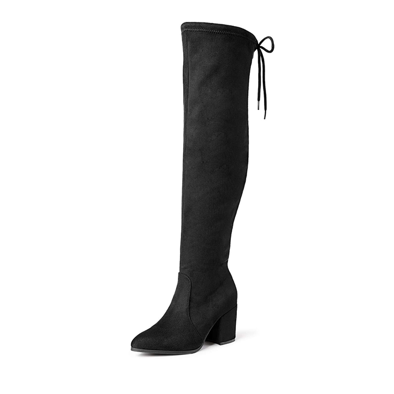 DREAM PAIRS Over the knee Block Heel Boots — view 1