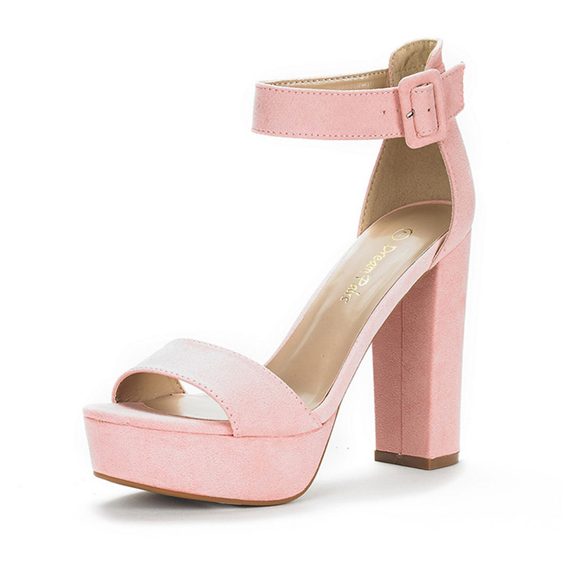DREAM PAIRS Chunky High Heel Platform Sandals
