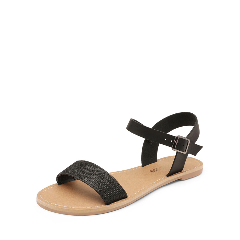 DREAM PAIRS Ankle Strap Open Toe Flat Sandals — view 1