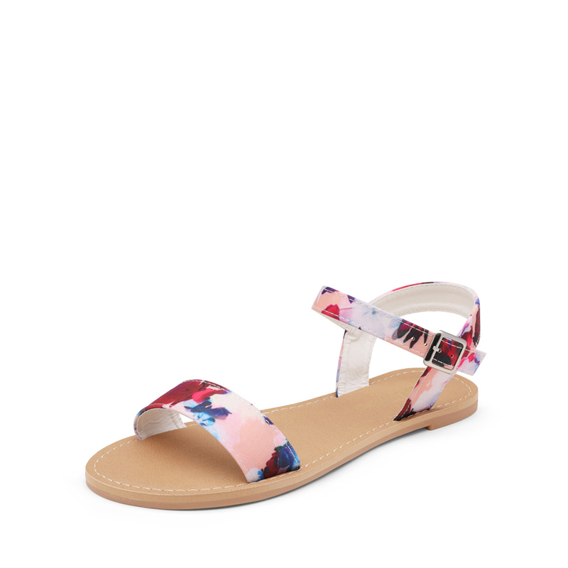 DREAM PAIRS Ankle Strap Open Toe Flat Sandals