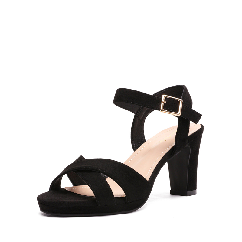 DREAM PAIRS Chunky Heel Ankle Strap Sandals