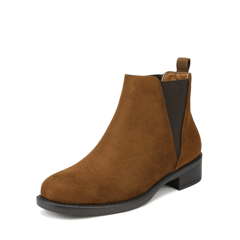 DREAM PAIRS Chunky Low Heel Ankle Booties