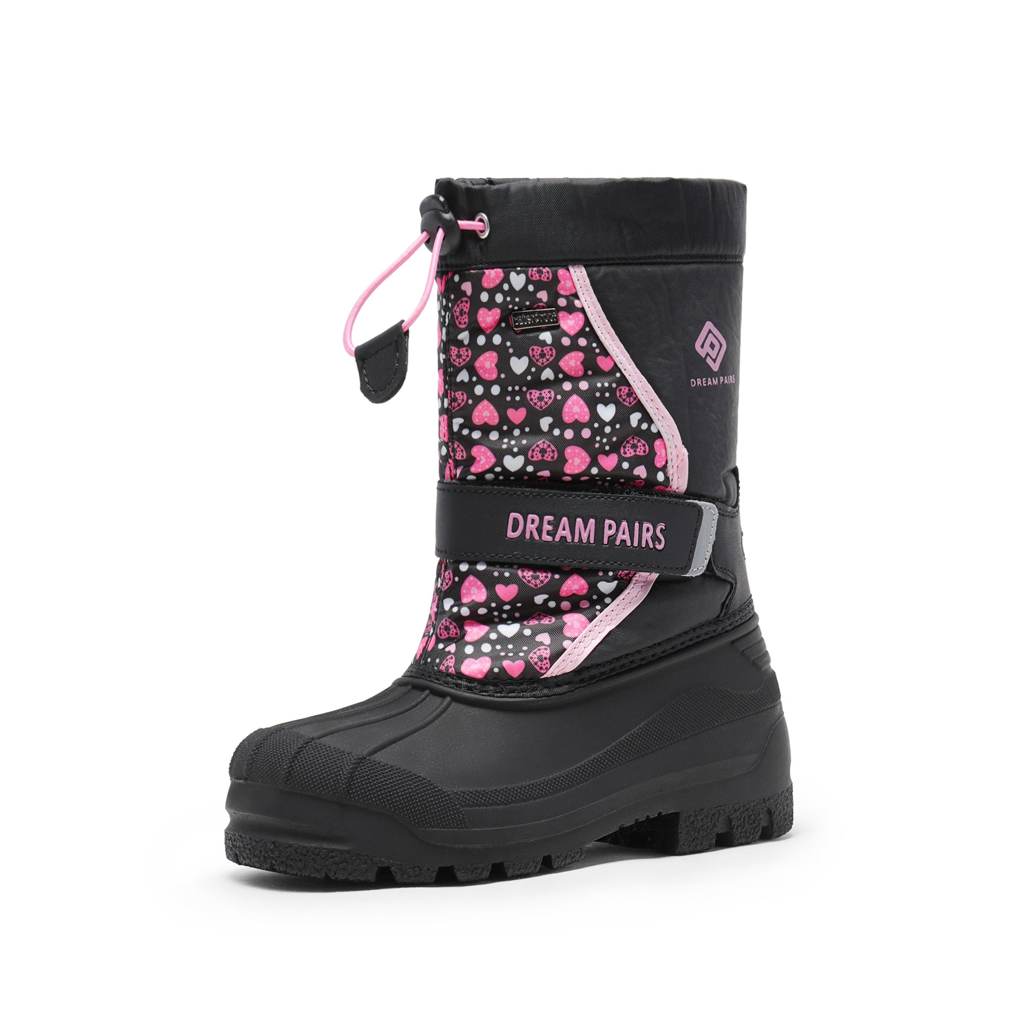 DREAM PAIRS Girls   Boys Waterproof Snow Boots