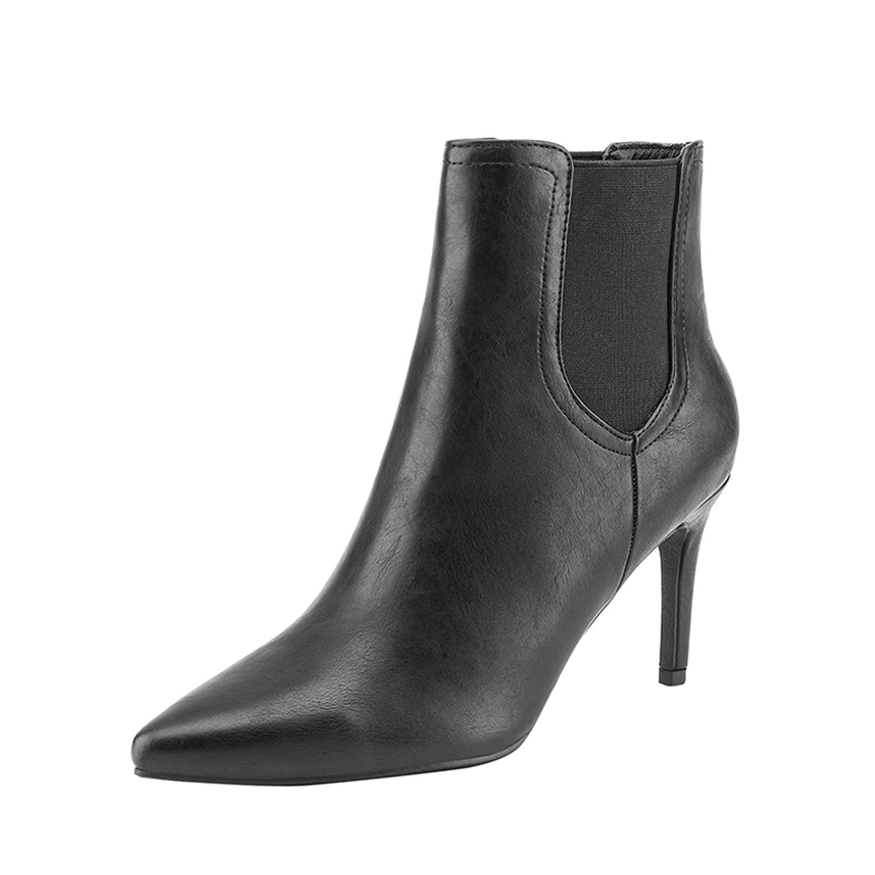DREAM PAIRS Pointed Toe Stiletto Chelsea Ankle Booties