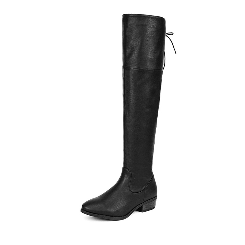 DREAM PAIRS Block Heel Over The Knee High Boots — view 1