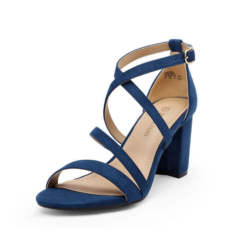 DREAM PAIRS Dressy Chunky Strappy Sandals