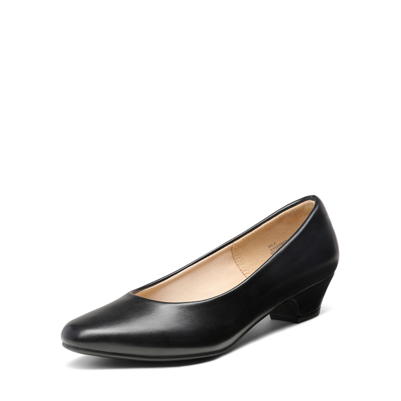 DREAM PAIRS Low Heel Chunky Pump Shoes