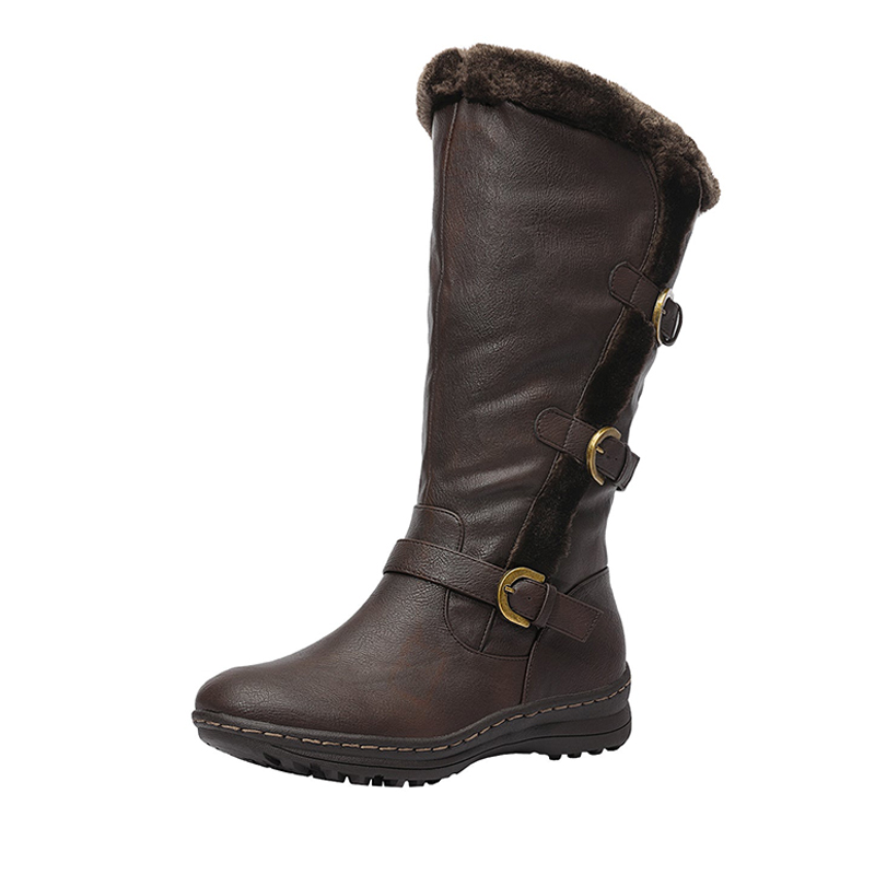 DREAM PAIRS Wide Calf Snow Knee High Boots