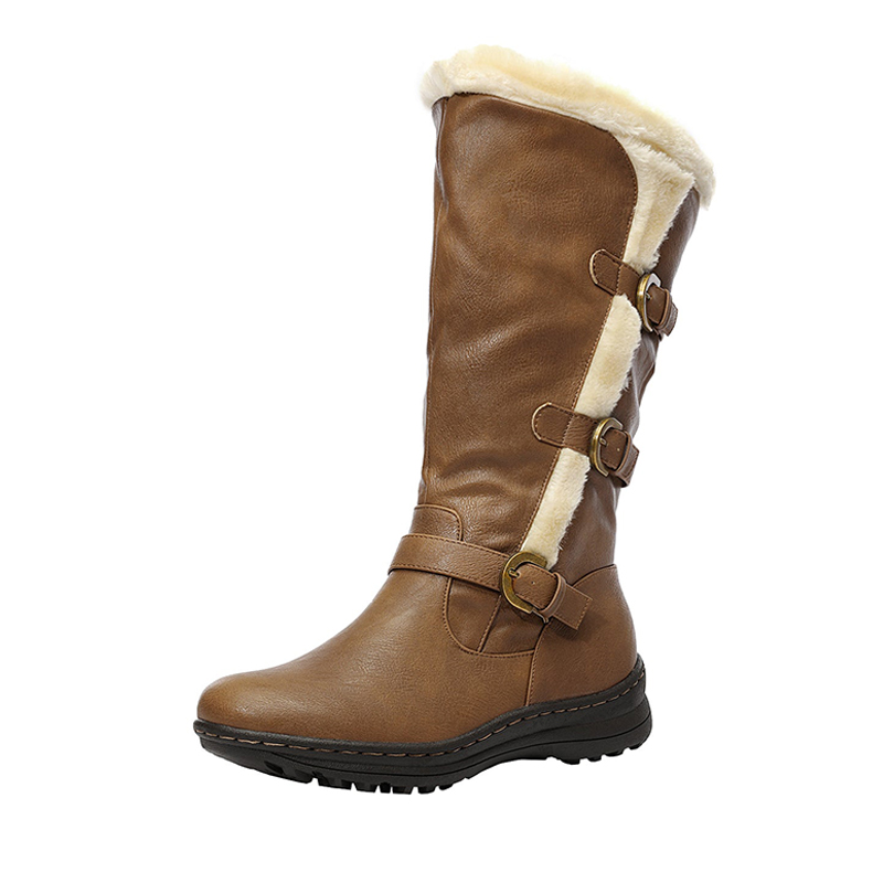 DREAM PAIRS Wide Calf Snow Knee High Boots