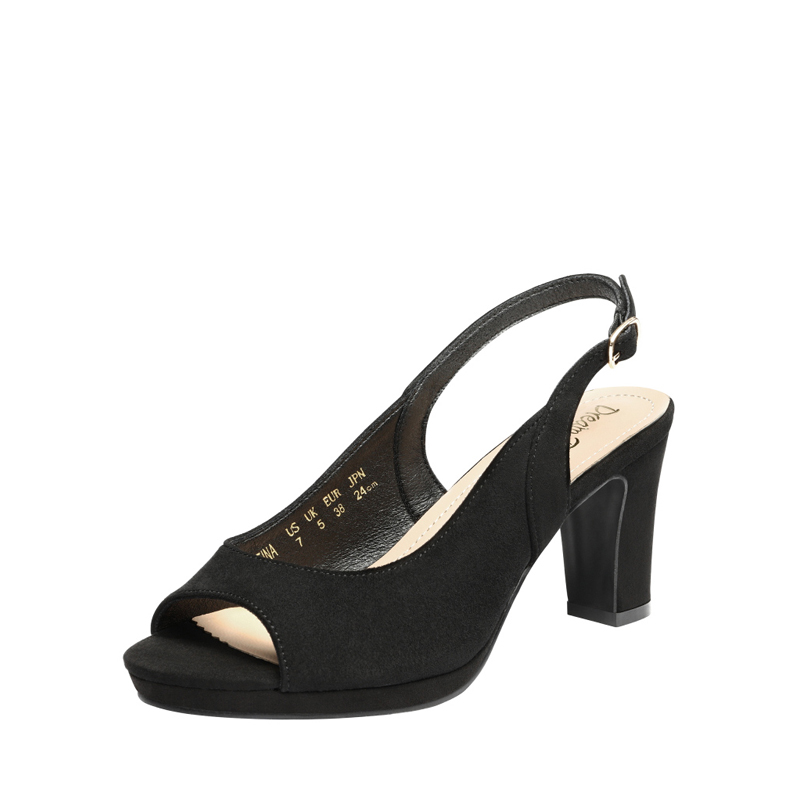 DREAM PAIRS Chunky Heel Peep Toe Slingback Sandals — view 1