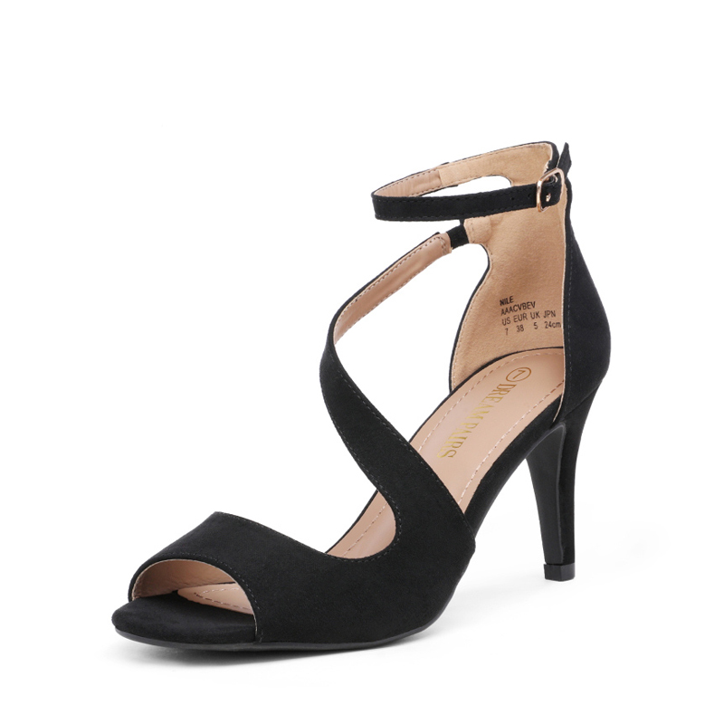 DREAM PAIRS Women s Open Toe Pump Stylish Heel Sandals — view 1