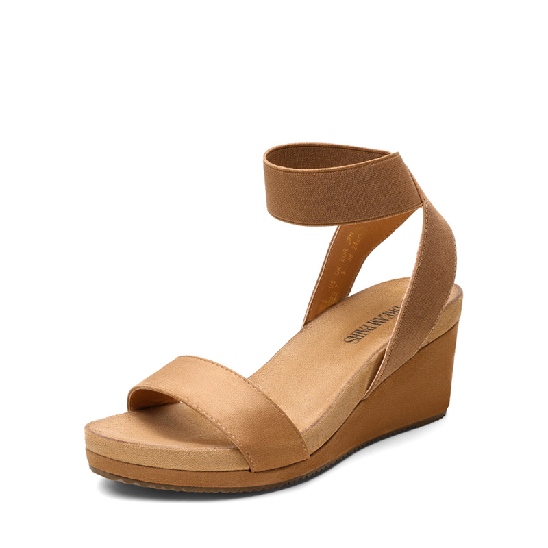 DREAM PAIRS Comfortable Ankle Strap Platform Wedge Sandals — view 1