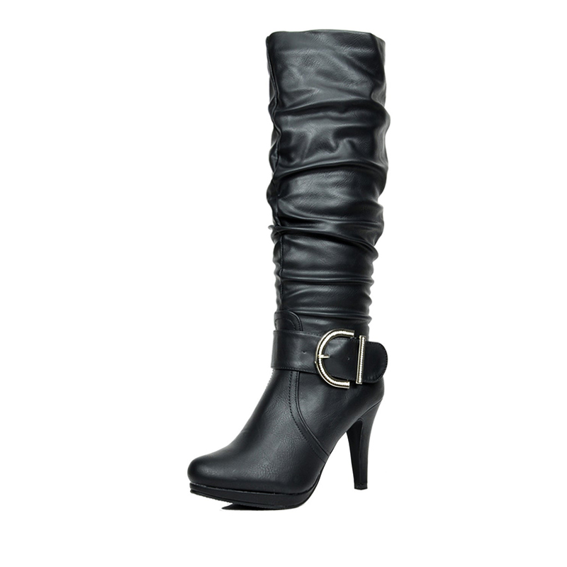 DREAM PAIRS Women s Winter High Heel Knee High Boots — view 1