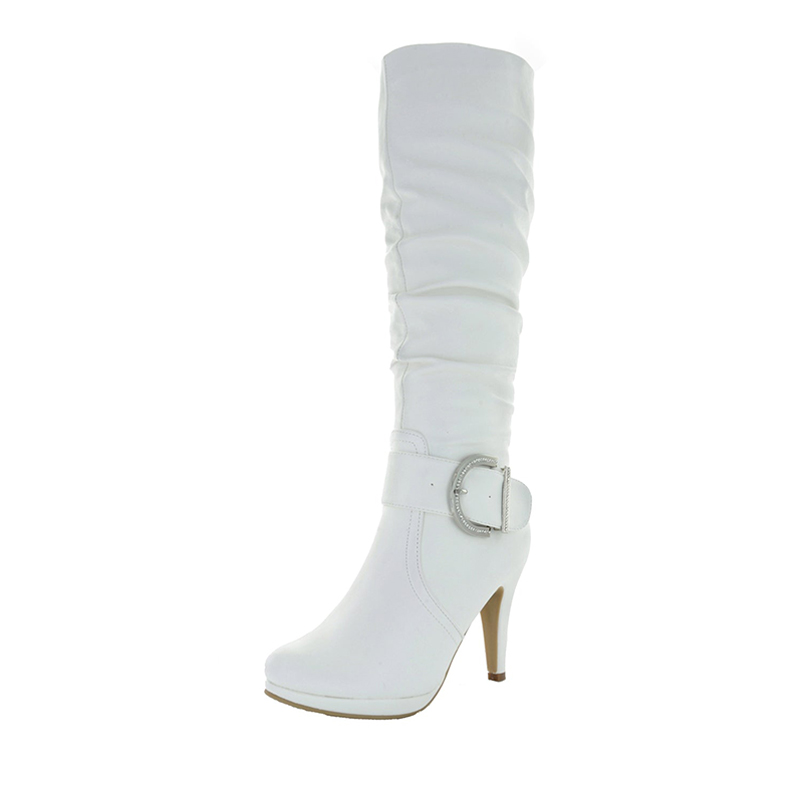 DREAM PAIRS Women s Winter High Heel Knee High Boots