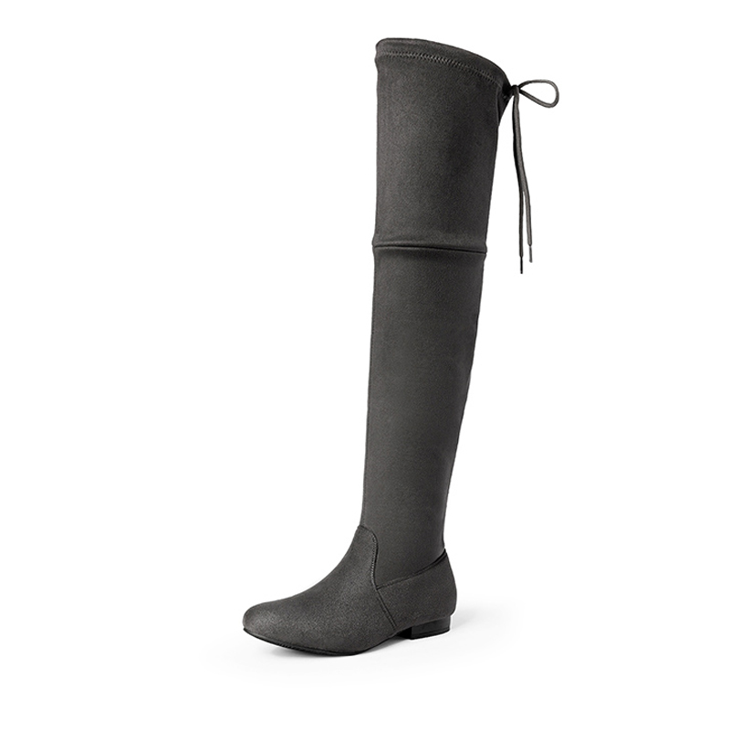 DREAM PAIRS Flat Thigh High Boots