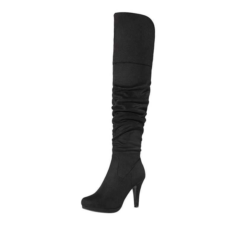 DREAM PAIRS Over The Knee Chunky Heel Boots — view 1