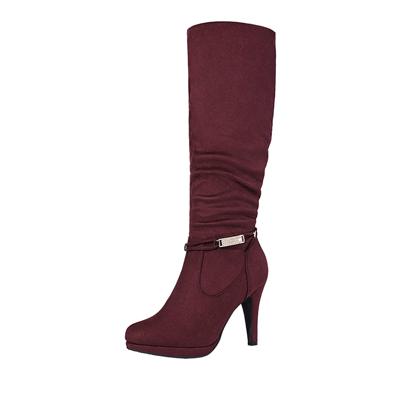 DREAM PAIRS Knee High Platform Heel Boots — view 1