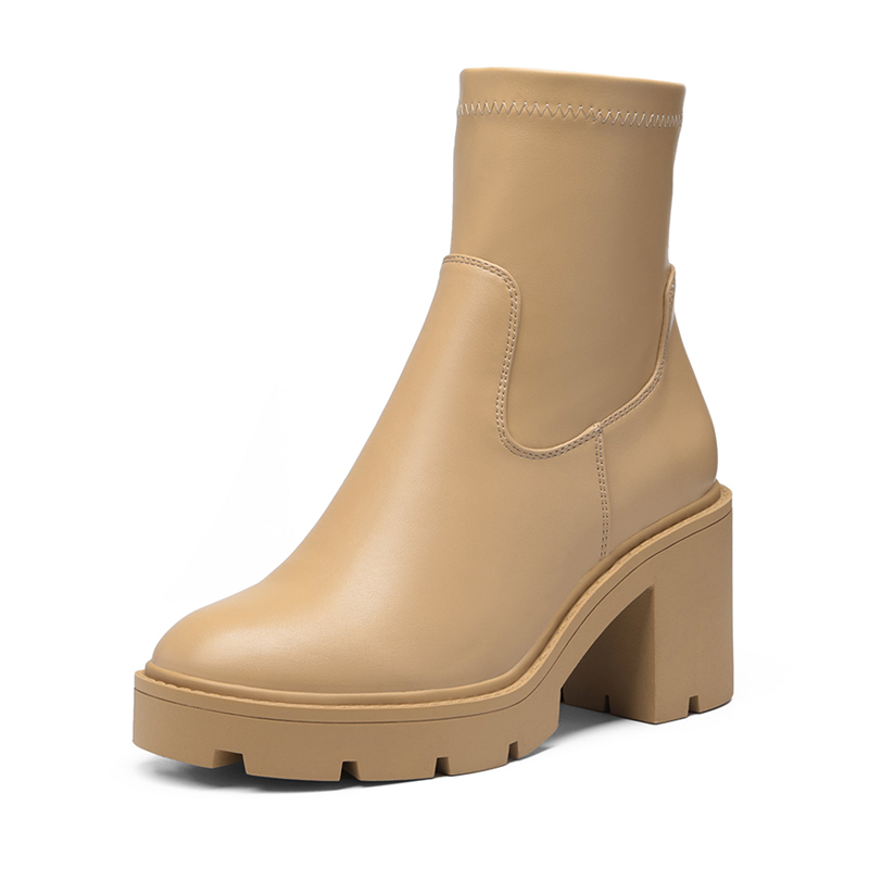 DREAM PAIRS Women s Chunky Lug Sole Ankle Booties — view 1