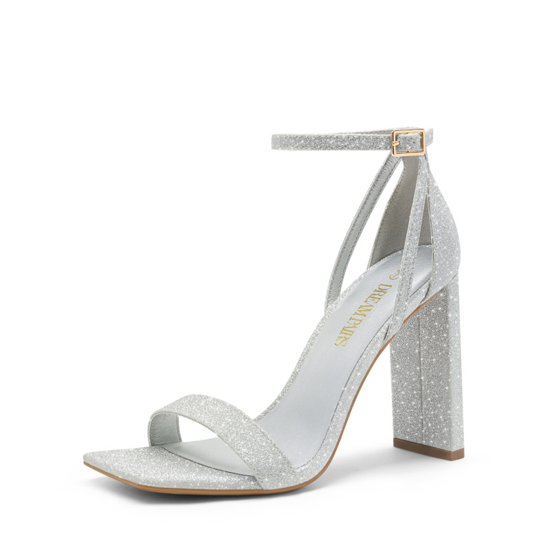 DREAM PAIRS Women s Open Toe Chunky High Heel Sandals