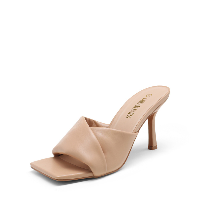DREAM PAIRS Women s Open Toe Stiletto Heel Mules