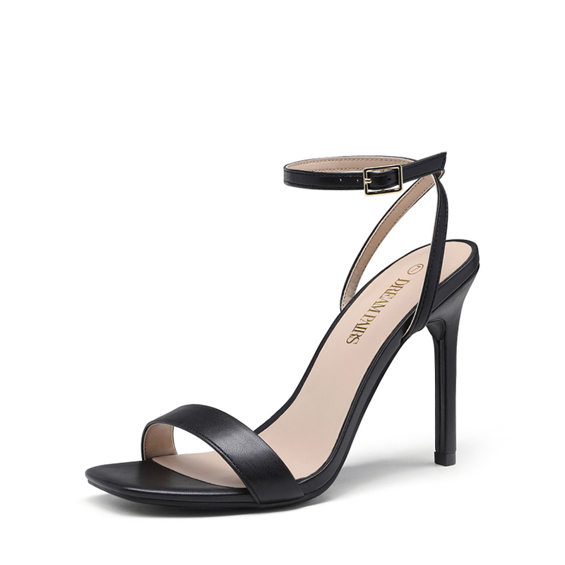 DREAM PAIRS Open Toe Stiletto Sandals