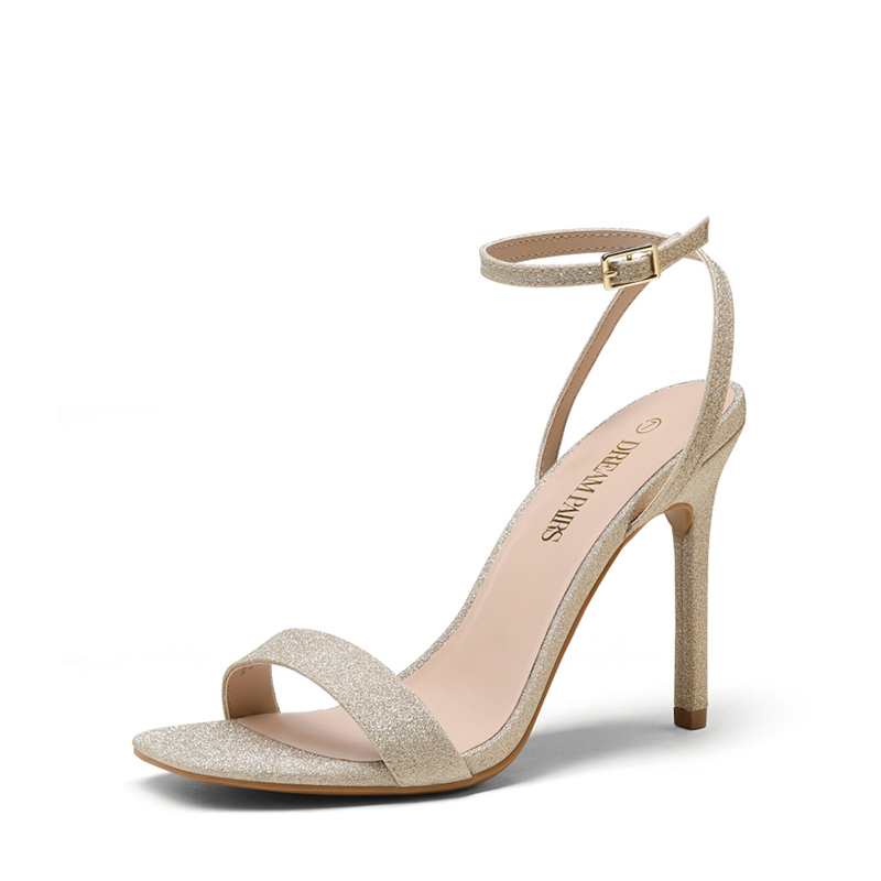 DREAM PAIRS Open Toe Stiletto Sandals