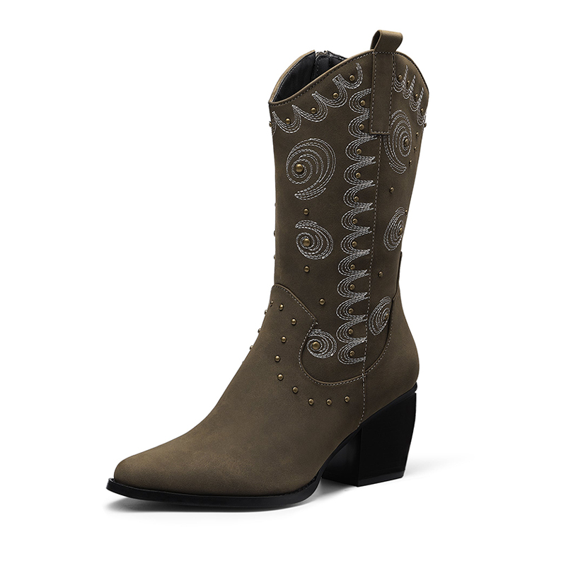 DREAM PAIRS Dakota Western Cowboy Boots
