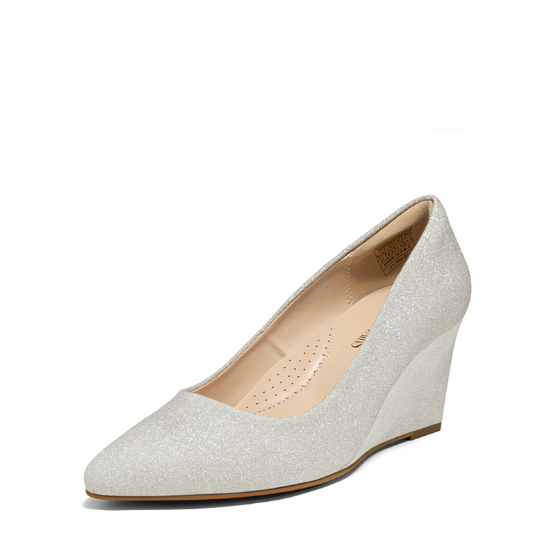 DREAM PAIRS Pointed Toe Wedge Pump Shoes — view 1