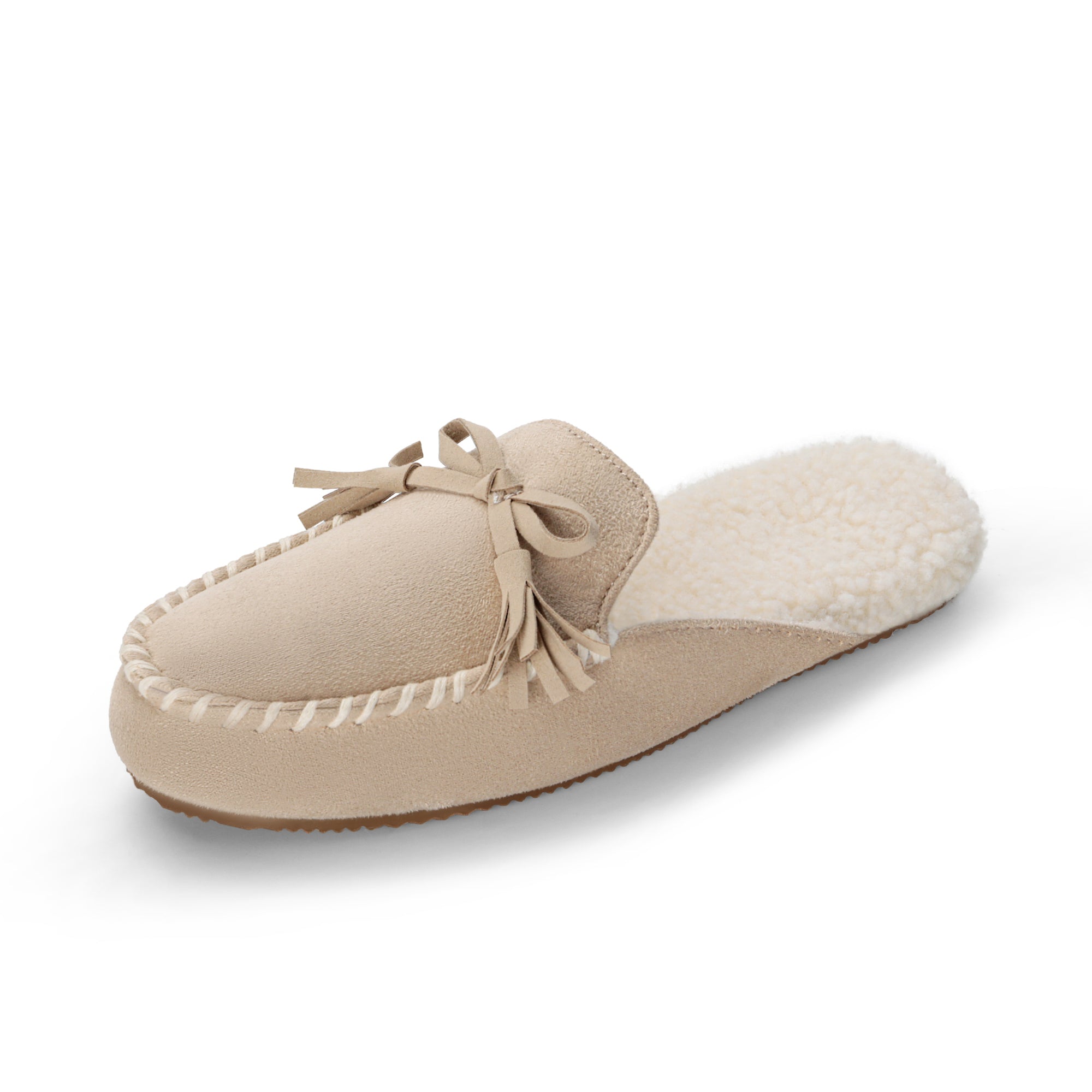 DREAM PAIRS Bowknot Fuzzy Cozy Slippers — view 1