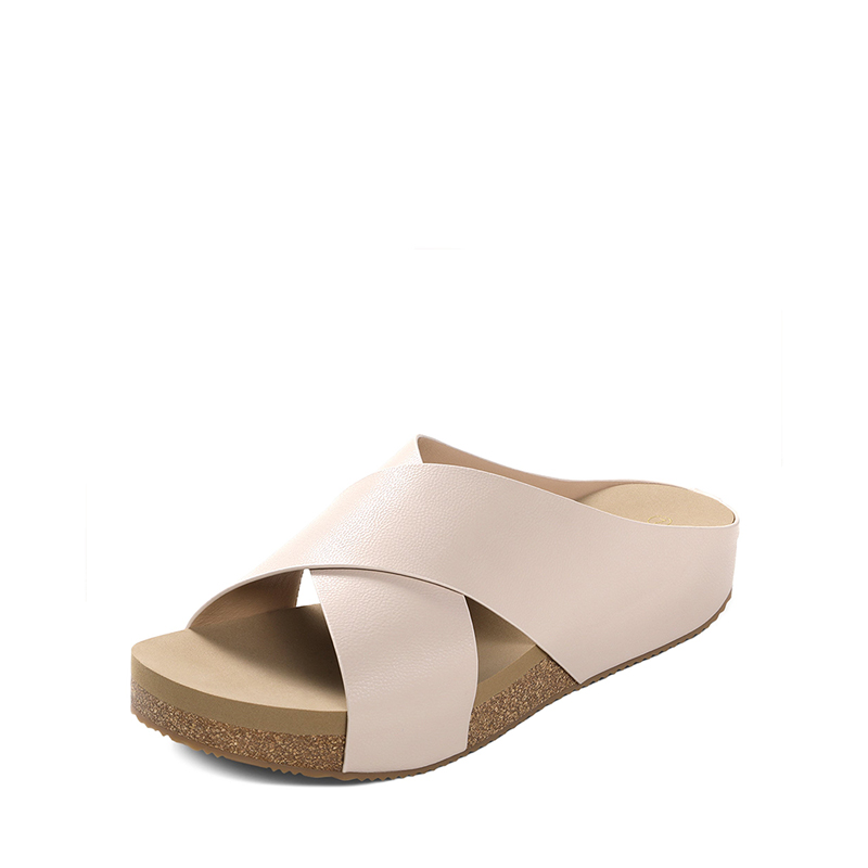DREAM PAIRS Platform Criss Cross Flat Sandals — view 1